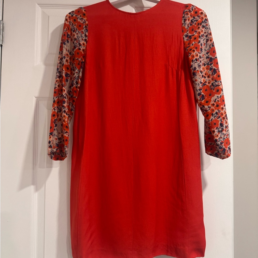 Club Monaco Dress with Floral Sleeves